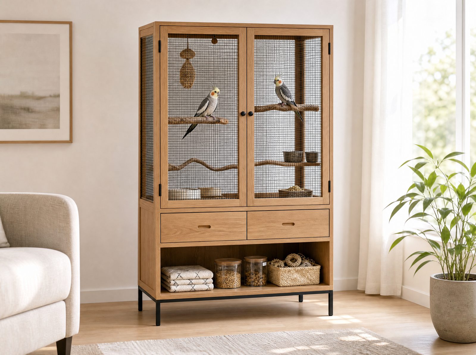 AV06 style study in a warm wood-tone finish
